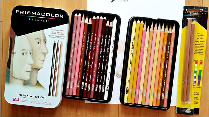 flesh tone colored pencils