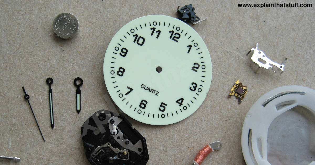og large quartz watch components