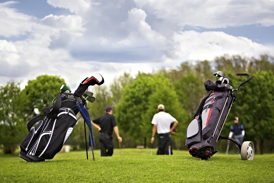 Golf Bags Standing