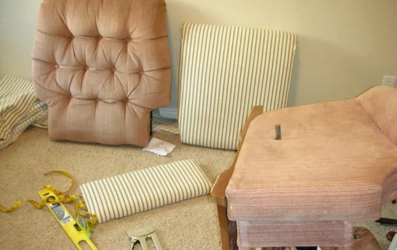 how to take apart a recliner