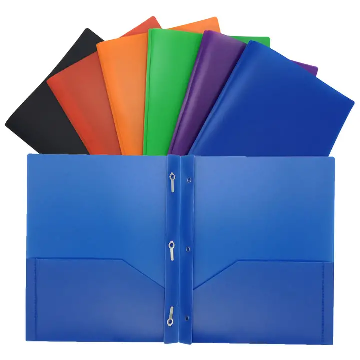 plastic duo tang folders with prongs
