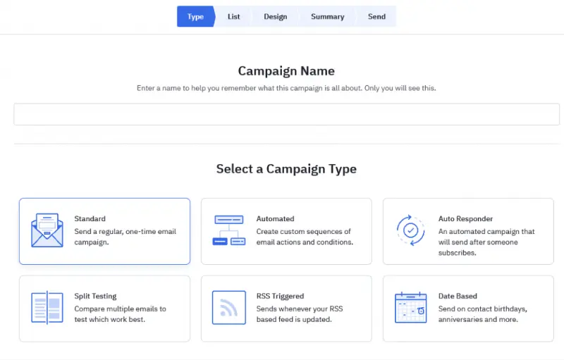 ActiveCampaign Review: The Comprehensive Marketing Automation Solution You Need 4 ActiveCampaign campaign types 1024x654 1