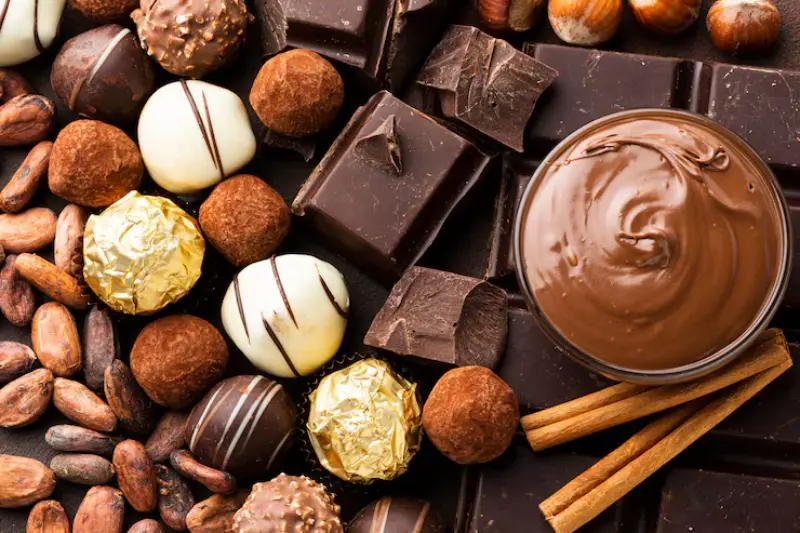 close up chocolate arrangement 23 2148349283